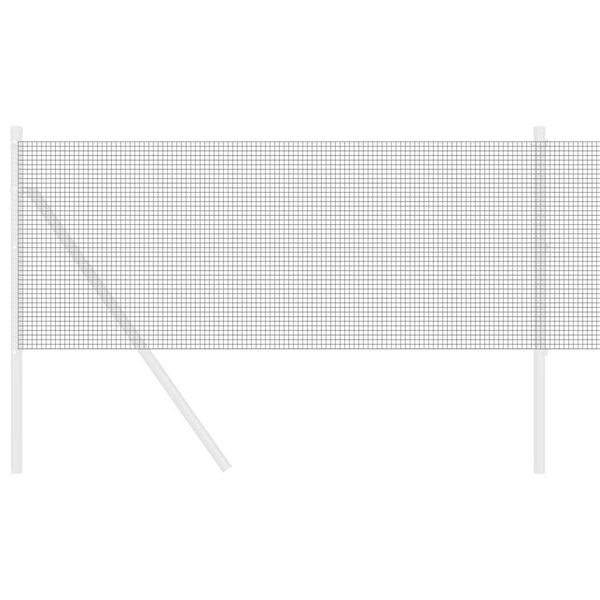 vidaXL Geschweißter Drahtzaun Grau 0,6 x 100 m Stahl