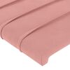 vidaXL Boxspringbett mit Matratze Rosa 140x190 cm Samt