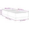 vidaXL Boxspringbett Blau 100 x 200 cm Samt