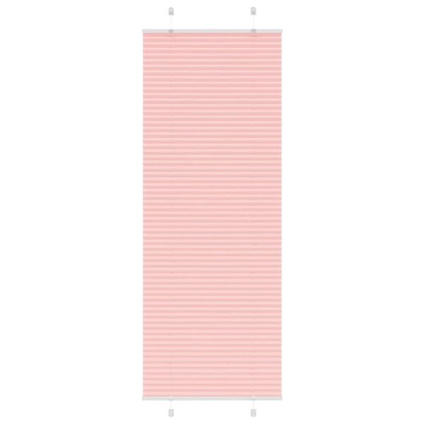 vidaXL Plissee Rosa 80x200 cm Stoffbreite 79,4 cm Polyester