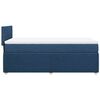 vidaXL Boxspringbett mit Matratze Blau 80x200 cm Stoff