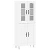 vidaXL Highboard Wei&szlig; 69,5x34x180 cm Holzwerkstoff