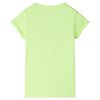 Kinder-T-Shirt Neongelb 128
