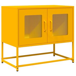 vidaXL TV-Schrank Senfgelb 68x39x60,5 cm Kaltgewalzter Stahl