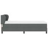 vidaXL Boxspringbett mit Matratze Dunkelgrau 100 x 200 cm Stoff