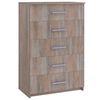 vidaXL Kommode Grau Sonoma-Eiche 71x35x108 cm Holzwerkstoff