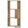 vidaXL Eck-Bücherregal 3 Böden Artisan-Eiche 50x50x102cm Holzwerkstoff