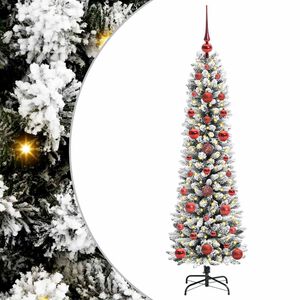 vidaXL K&uuml;nstlicher Weihnachtsbaum mit 150 LEDs mit St&auml;nder Wei&szlig; 120 cm