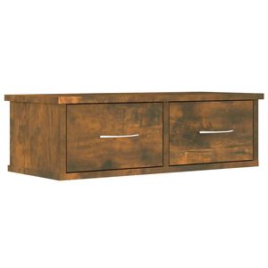 vidaXL Wandschrank R&auml;uchereiche 60x26x18,5 cm Holzwerkstoff