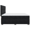vidaXL Boxspringbett mit Matratze Schwarz 180x200 cm Samt