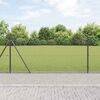 vidaXL Zaunpfosten Grau 50 x 1,4 m (25 x 25 mm Netz) Stahl und PVC