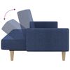 vidaXL Schlafsofa 2-Sitzer Blau Stoff