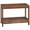 vidaXL Bad Beistelltisch Natur 60 x 30 x 45 cm Massivholz Teak