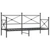 vidaXL Etagenbett ohne Matratze Schwarz 90x200 cm Stahl