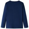 Kinder-Langarmshirt Marineblau 140