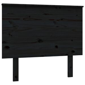 vidaXL Kopfteil Schwarz 94x6x82,5 cm Massivholz Kiefer