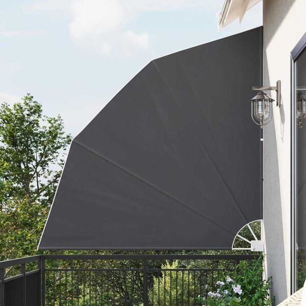 vidaXL Balkon Sichtschutz Schwarz 210 x 210 cm Polyester