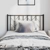 vidaXL Kopfteil Metall Schwarz 100 cm
