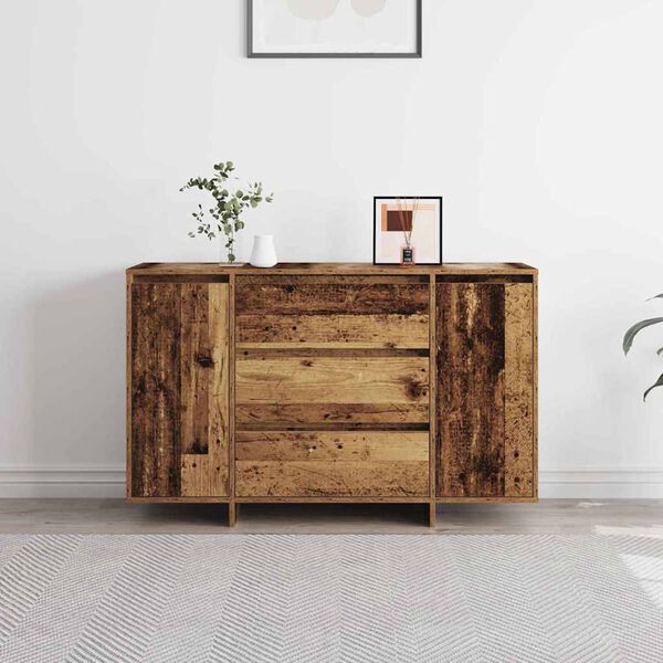 vidaXL Sideboard mit Schubladen Altholz 120 x 41 x 75 cm Holzwerkstoff
