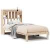 vidaXL Massivholzbett mit Regal ohne Matratze 100x200 cm Kiefer