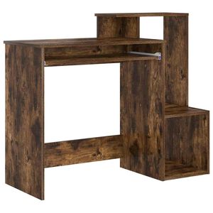 vidaXL Schreibtisch Ger&auml;ucherte Eiche 106 x 41 x 88.5 cm Holzwerkstoff