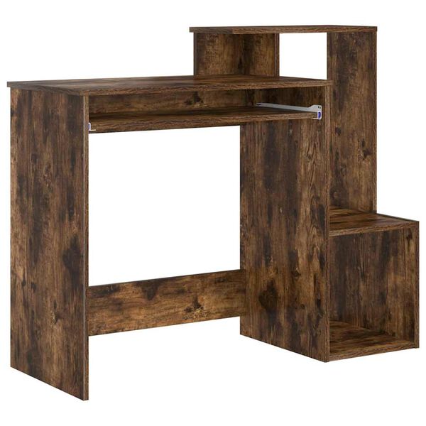 vidaXL Schreibtisch Ger&auml;ucherte Eiche 106 x 41 x 88.5 cm Holzwerkstoff