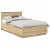 vidaXL Bettrahmen mit Kopfteil Sonoma-Eiche 120 x 190 cm Holzwerkstoff