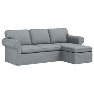 vidaXL Sofa Hellgrau 215 x 138 x 80 cm Stoff