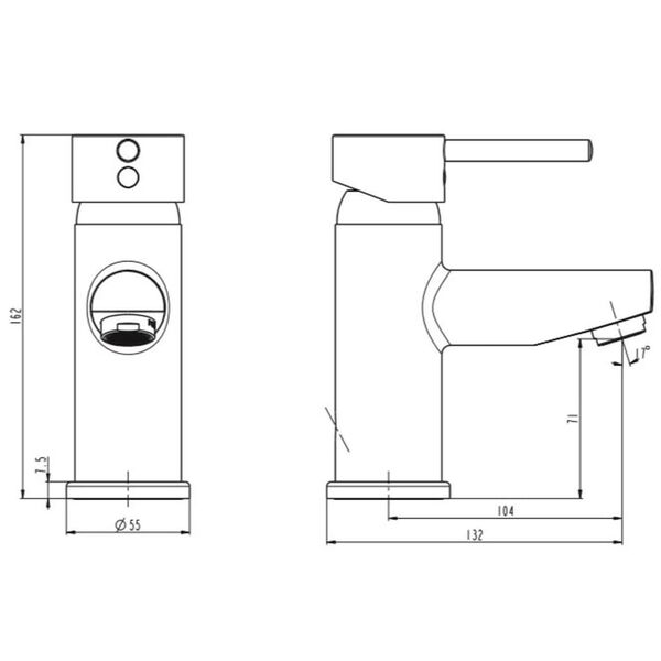 SCH&Uuml;TTE Waschtischarmatur ATLANTA Chrom