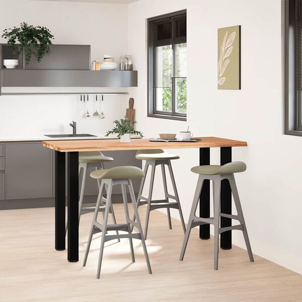 vidaXL Bartisch mit Baumkanten 180x80x92cm Massivholz Eiche Rechteckig