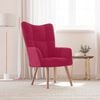 vidaXL Relaxsessel Weinrot Samt