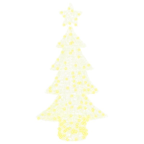 vidaXL Weihnachtsbaum mit 160 LEDs Warmweiß 150 cm Acryl