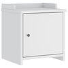 vidaXL Flurbank SANDNES Wei&szlig; 45x40x50 cm Massivholz Kiefer