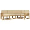 vidaXL Outdoor-Sofagarnitur 5 stk. Wei&szlig; und Beige