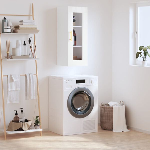 vidaXL Wandschrank Wei&szlig; 34,5x34x90 cm