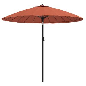 vidaXL Sonnenschirm mit Aluminium-Mast 250 cm Terrakotta