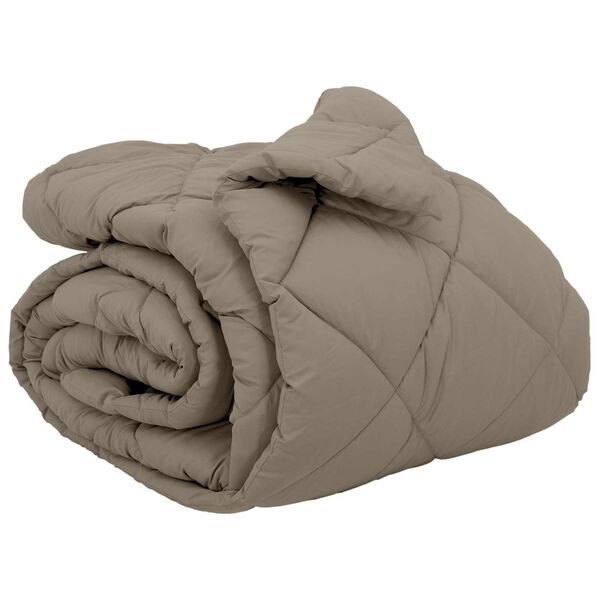 vidaXL Winterbettdecke Hellgrau 220 x 240 cm Mikrofaser