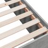 vidaXL Bettgestell Betongrau 135x190 cm Holzwerkstoff