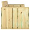 vidaXL Gartenbank 139 cm Kiefernholz Imprägniert