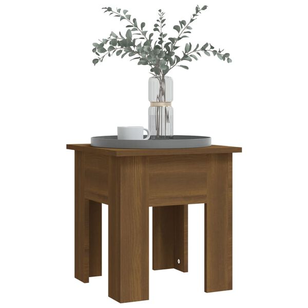 vidaXL Couchtisch Braun Eichen-Optik 40x40x42 cm Holzwerkstoff