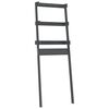 vidaXL Toilettenregal Grau 63,5x32x179 cm Massivholz Kiefer