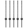 vidaXL Eingebetteter Zaunpfosten 5 Stk. Grau 100 cm