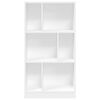 vidaXL Bücherregal Weiß 57x28,5x107,5 cm Holzwerkstoff