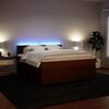 vidaXL Boxspringbett mit Matratze Rosa 180x200 cm Samt
