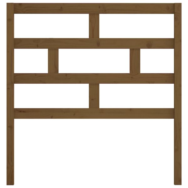 vidaXL Kopfteil Honigbraun 106x4x100 cm Massivholz Kiefer