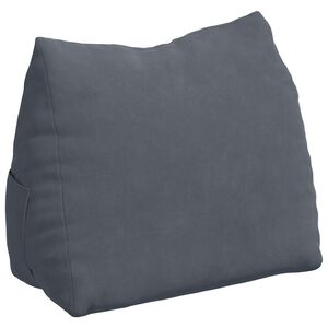 vidaXL R&uuml;ckenkissen Dunkelgrau 45 x 20 x 35 cm Cordstoff