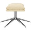 vidaXL Fu&szlig;hocker Creme 60x60x35 cm Stoff
