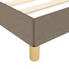 vidaXL Bettgestell ohne Matratze Taupe 100x200 cm Stoff