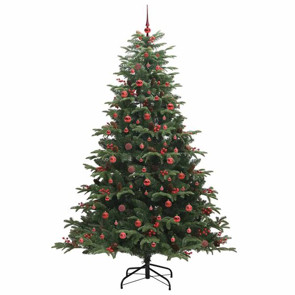vidaXL K&uuml;nstlicher Weihnachtsbaum mit 300 LEDs mit St&auml;nder Gr&uuml;n 240 cm