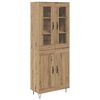 vidaXL Highboard Artisan-Eiche 69,5 x 34 x 90 cm Holzwerkstoff